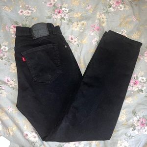 Mens Black Levi’s Jeans